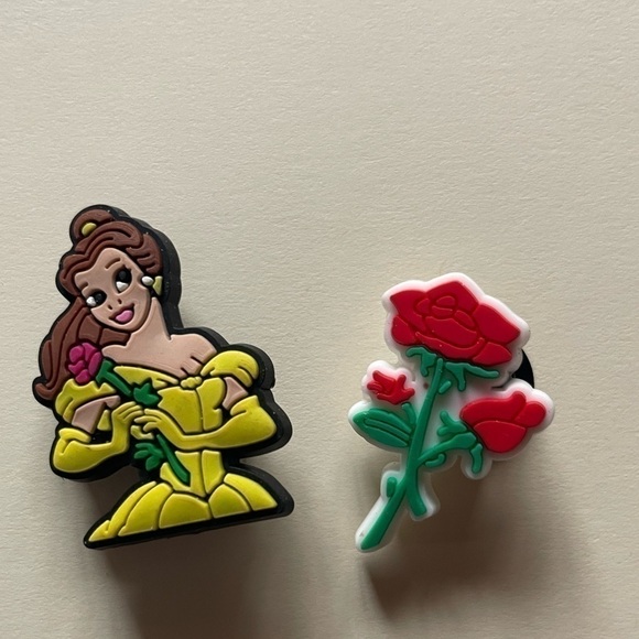 𝅺DISNEY Beauty and The Beast Belle Shoe Charms for Crocs clogs like Jibbitz - Picture 1 of 2